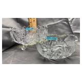 2 heavy lead crystal bowls