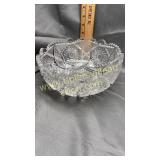 Heavy cut crystal bowl