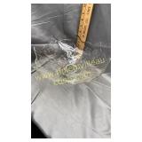 Etched pedestal bowl