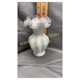 Fenton silvercrest melon vase