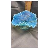 Blue opalescent ruffle stand