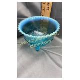 Northwood ruffles and rings blue opalescent