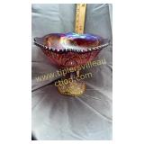 Carnival punch bowl on stand