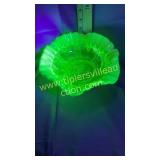 Vaseline glass opalescent bowl