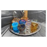 Glass baskets and toothpick holders