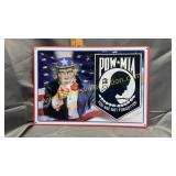 Modern metal Uncle Sam sign