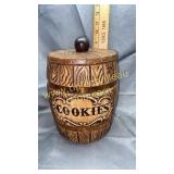 Barrel cookie jar