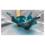 Vintage art glass bowl possibly Viking