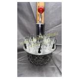 Cool vintage decanter set with pump