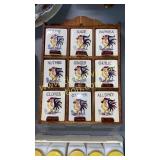 Vintage rooster spice set