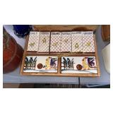 Vintage Chicken and chick spice set