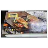 Lodge cast iron griddle in box