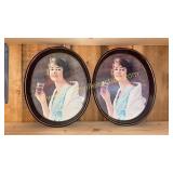 2 oval Coca-Cola trays