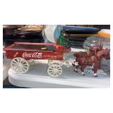 Cast iron Coca-Cola delivery buggy