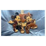 Wood mickey and Minnie art
