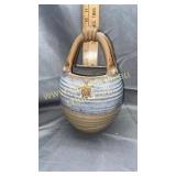 Pottery sea turtle basket