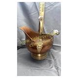 Copper coal hod