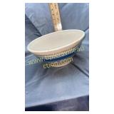 Blue band stoneware bowl