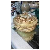 Brown pottery tureen