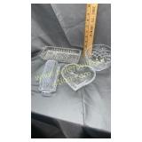 Four pieces of quality lead crystal