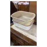 Two graniteware pans