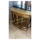 Lighted credenza curio