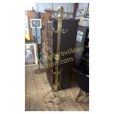 Brass hat rack