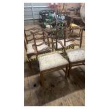 Nice quality set of 4 dining chairs 2 captains