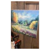 Cottage painting on canvas