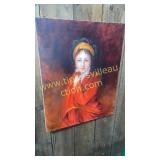 Lady portrait on canvas