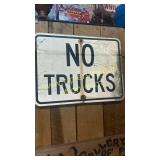 No trucks sign