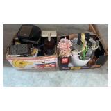 Two boxes of household items