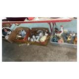 Four boxes of glassware and collectibles