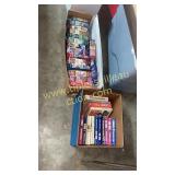 Box of books and box of books on cassette