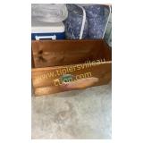 Wooden box with duck