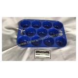 Enamel coated cast iron muffin pan