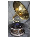 Phonograph with punch tin horn