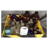 Vintage bottle and jar collection