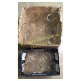 2 boxes of oil lamp globes