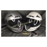 Pair XL motorcycle helmets