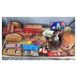 Group of vintage tootsie toys, home made toys and