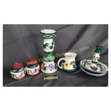 4pcs of Gail Pittman pottery and 3 other pcs of