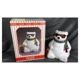 1996 Coca-Cola polar bear cookie jar