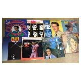 8 vintage Elvis record albums