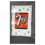 Vintage 7up machine panel 20.5x13.5in
