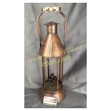 Copper finish candle lantern