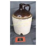 Brown top stoneware jug gallon