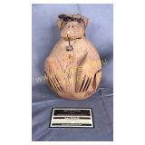 Pipe smoking coconut chimp