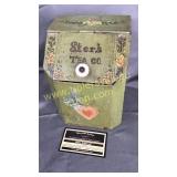 Tin tea box