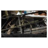 Crate with muzzles, single trees, weather vain